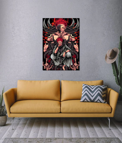 Ryomen Sukuna Transformation Art – Jujutsu Kaisen Poster on Wall - Everanta