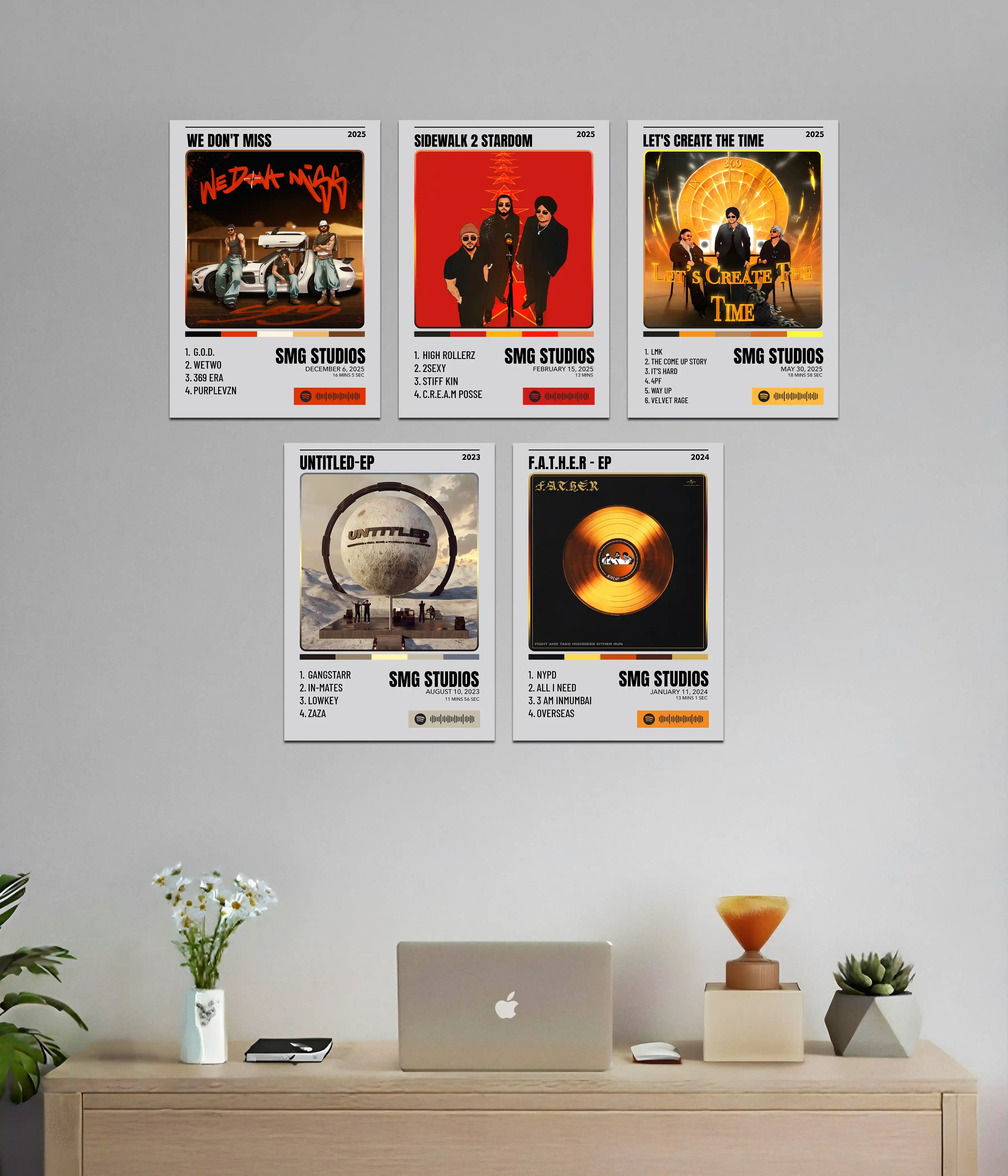 SMG Studios Album Art Poster Set | Everanta