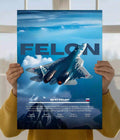 SU-57 Felon Fighter Jet Poster