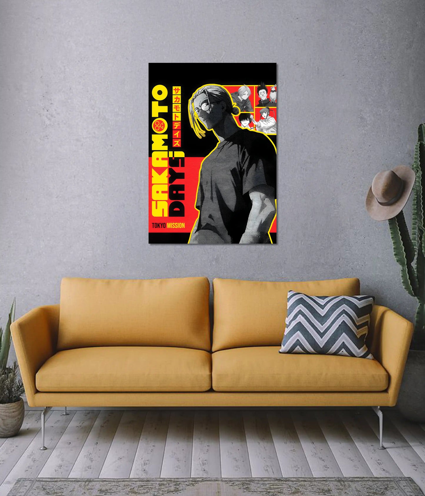 Sakamoto Days Tokyo Mission Anime Poster on Wall - Everanta