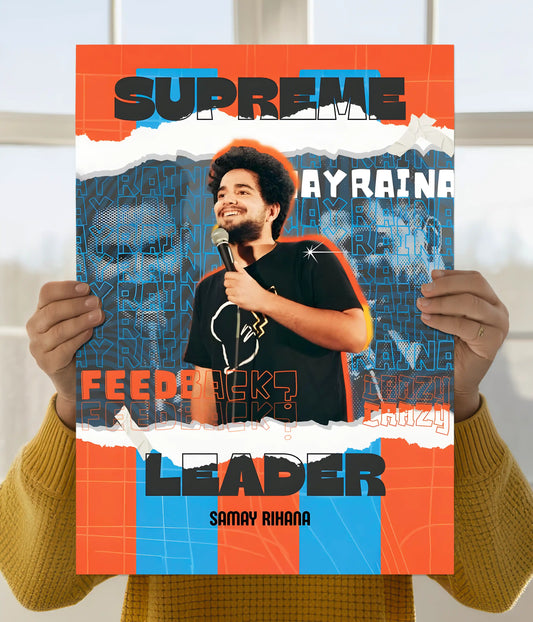 Samay Raina Supreme Leader Wall Poster Main Image - Everanta