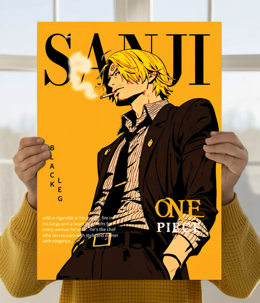 Sanji “Black Leg” Style One Piece Anime Poster Main Image - Everanta