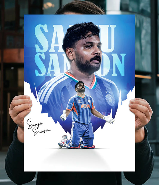 Sanju Samson Cricket Star Wall Poster Main Image - Everanta
