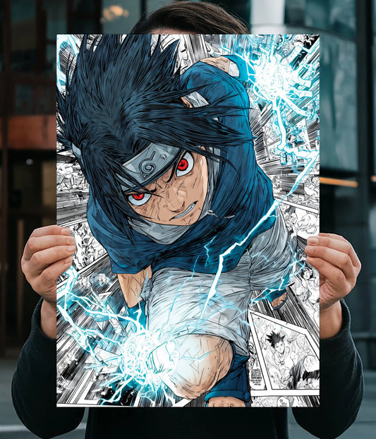 Sasuke Chidori Action Poster Main Image - Everanta