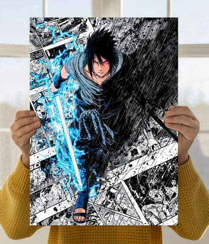 Sasuke Chidori Rage Poster Main Image - Everanta