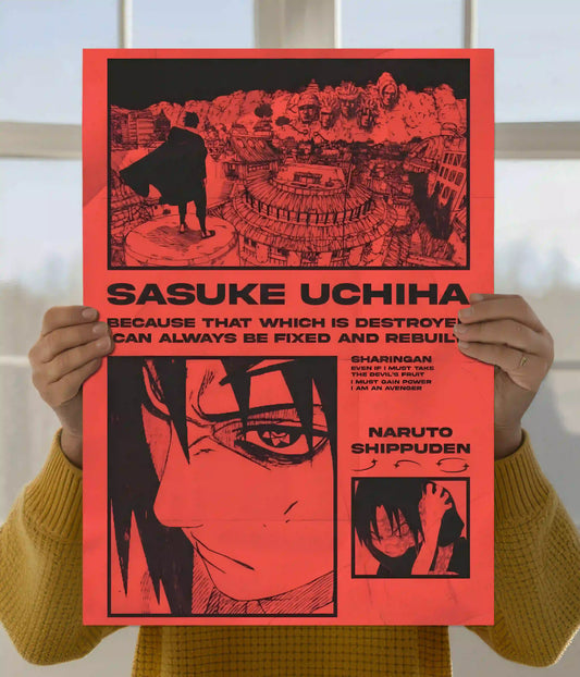 Sasuke Uchiha Crimson Legacy Wall Poster Main Image - Everanta