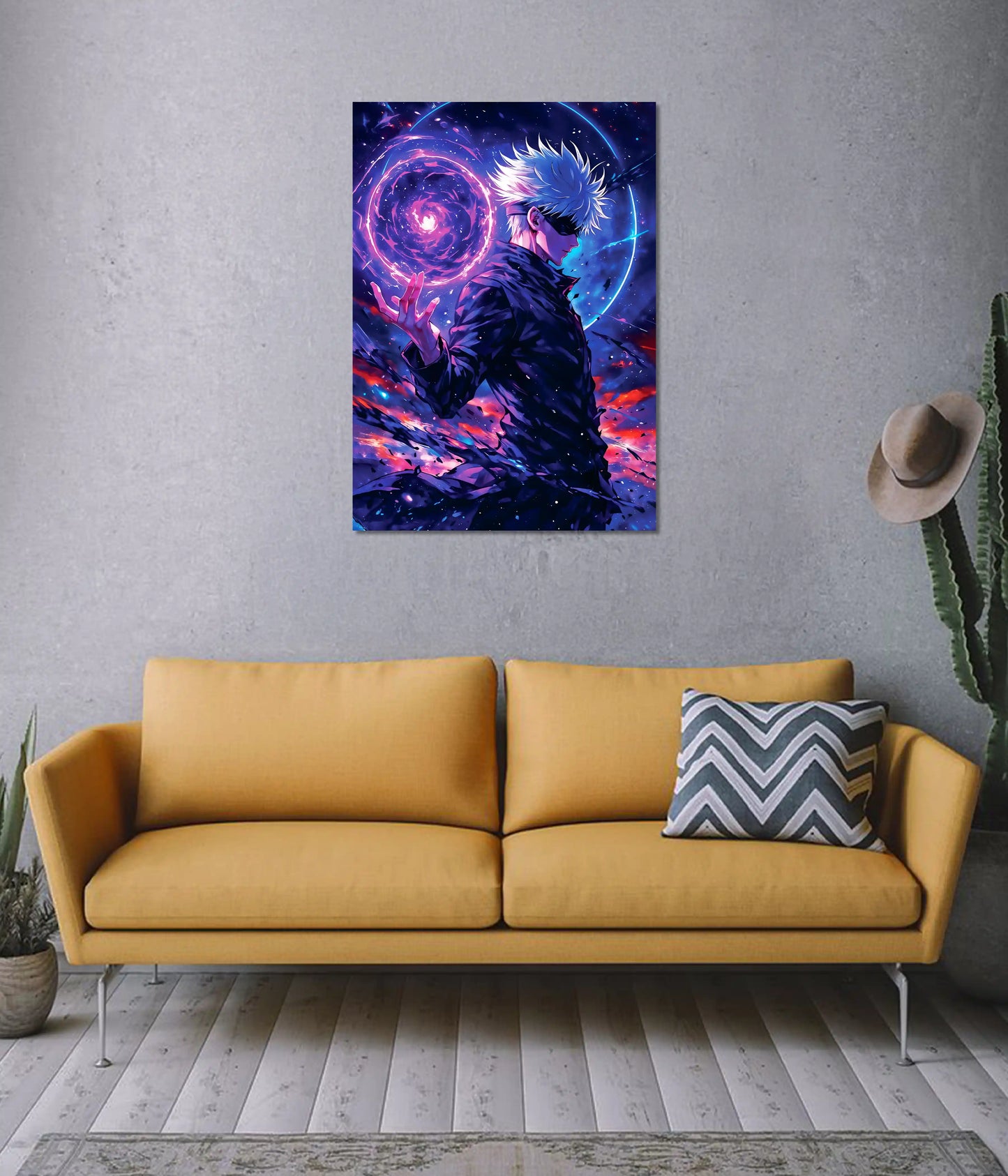 Satoru Gojo – Infinite Void Awakening Wall Poster on Wall - Everanta