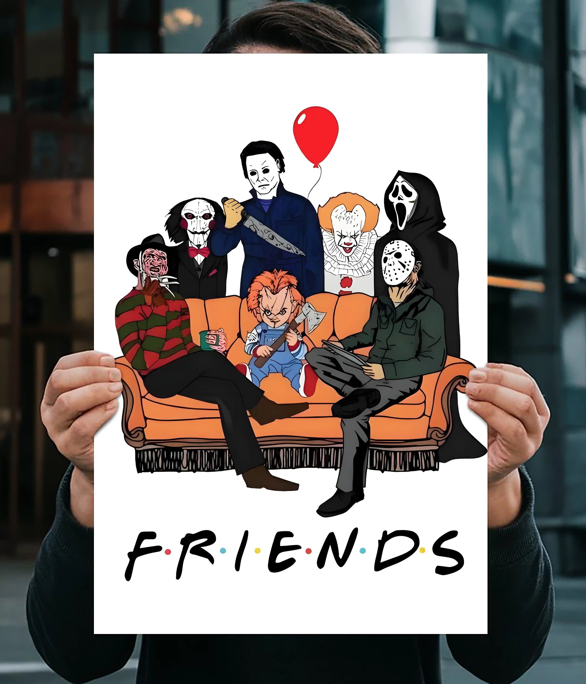 Scary Friends Horror Parody Wall Poster Main Image - Everanta