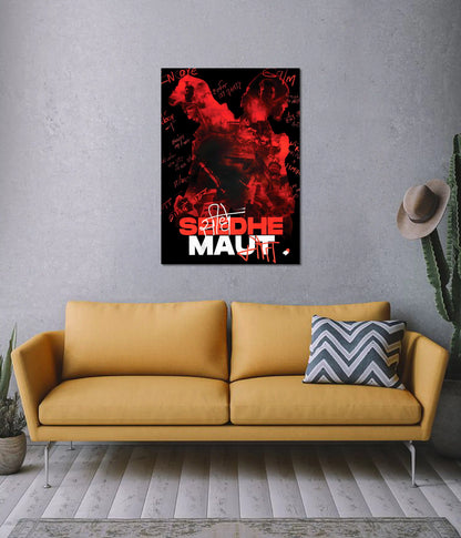 Seedhe Maut – Red Rage Concert Wall Poster on Wall - Everanta