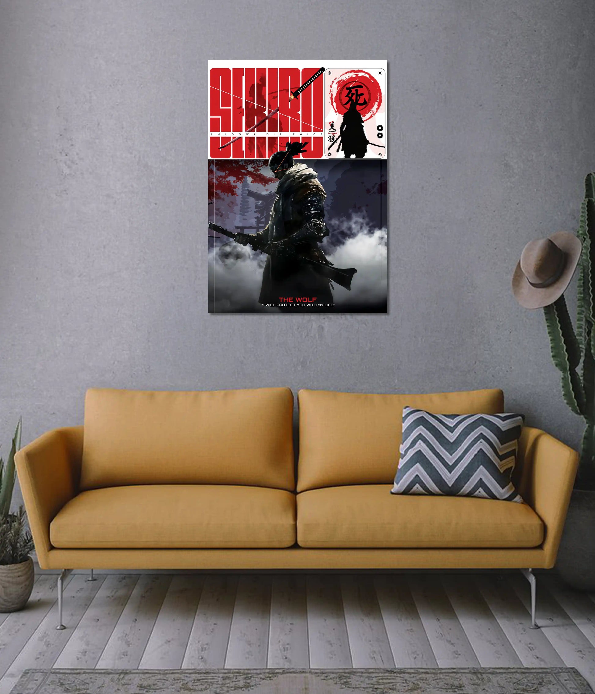 Sekiro The Wolf Gaming Poster on Wall - Everanta