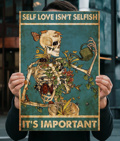 Self Love Skeleton Aesthetic Poster Main Image - Everanta