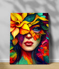 Serenity Bloom – Floral Portrait Canvas Print