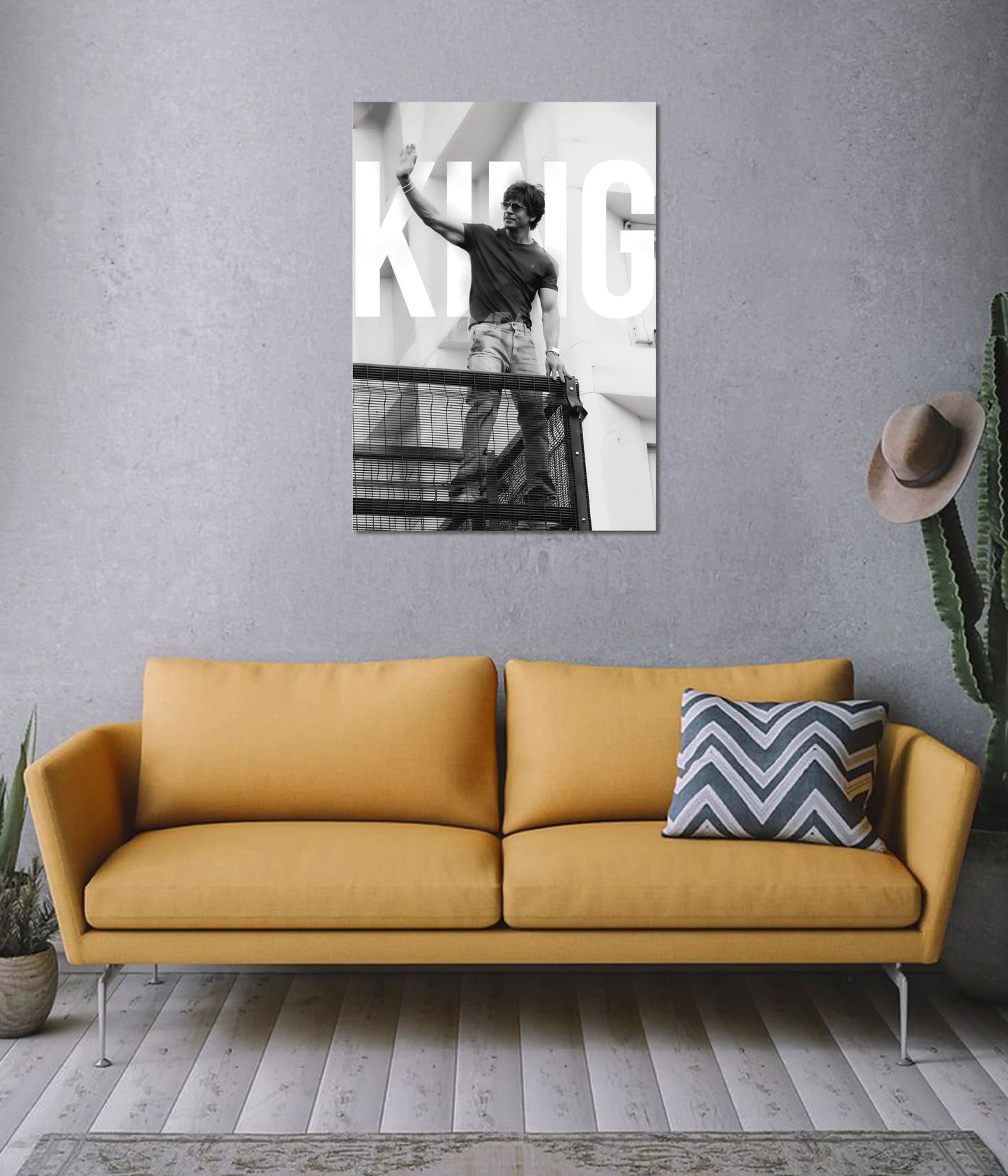 Shah Rukh Khan KING Wall Poster on Wall - Everanta