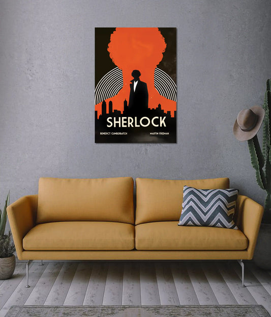 Sherlock Detective Minimal Poster on Wall - Everanta