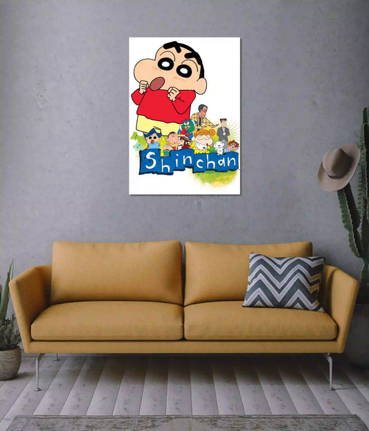 Shinchan Cartoon Anime Poster on Wall - Everanta