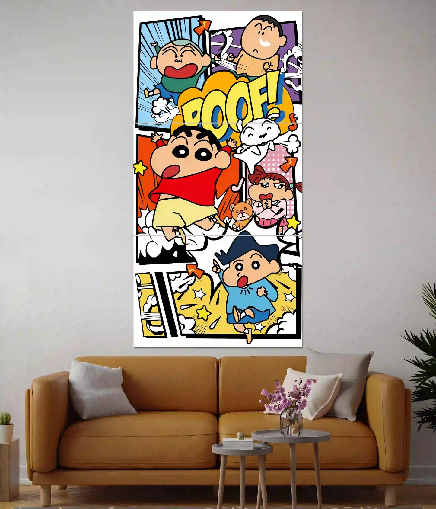 Shinchan Comic Style 3 Piece Split Poster - Everanta