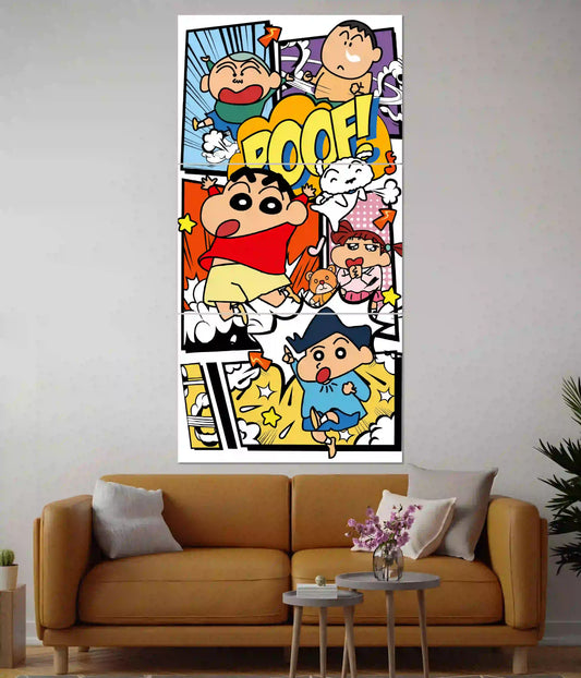 Shinchan Comic Style 3 Piece Split Poster - Everanta