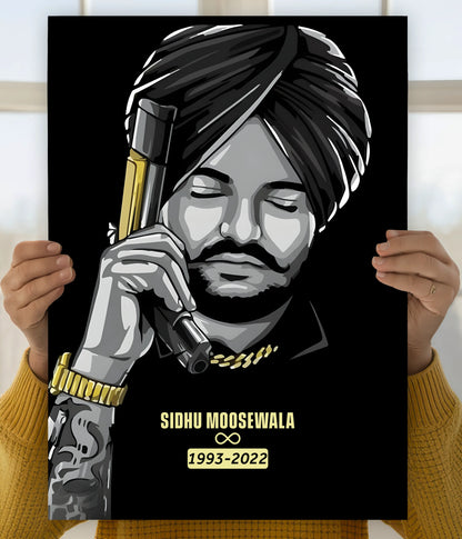Sidhu Moosewala 1993–2022 – Legendary Punjabi Music Wall Poster Main Image - Everanta