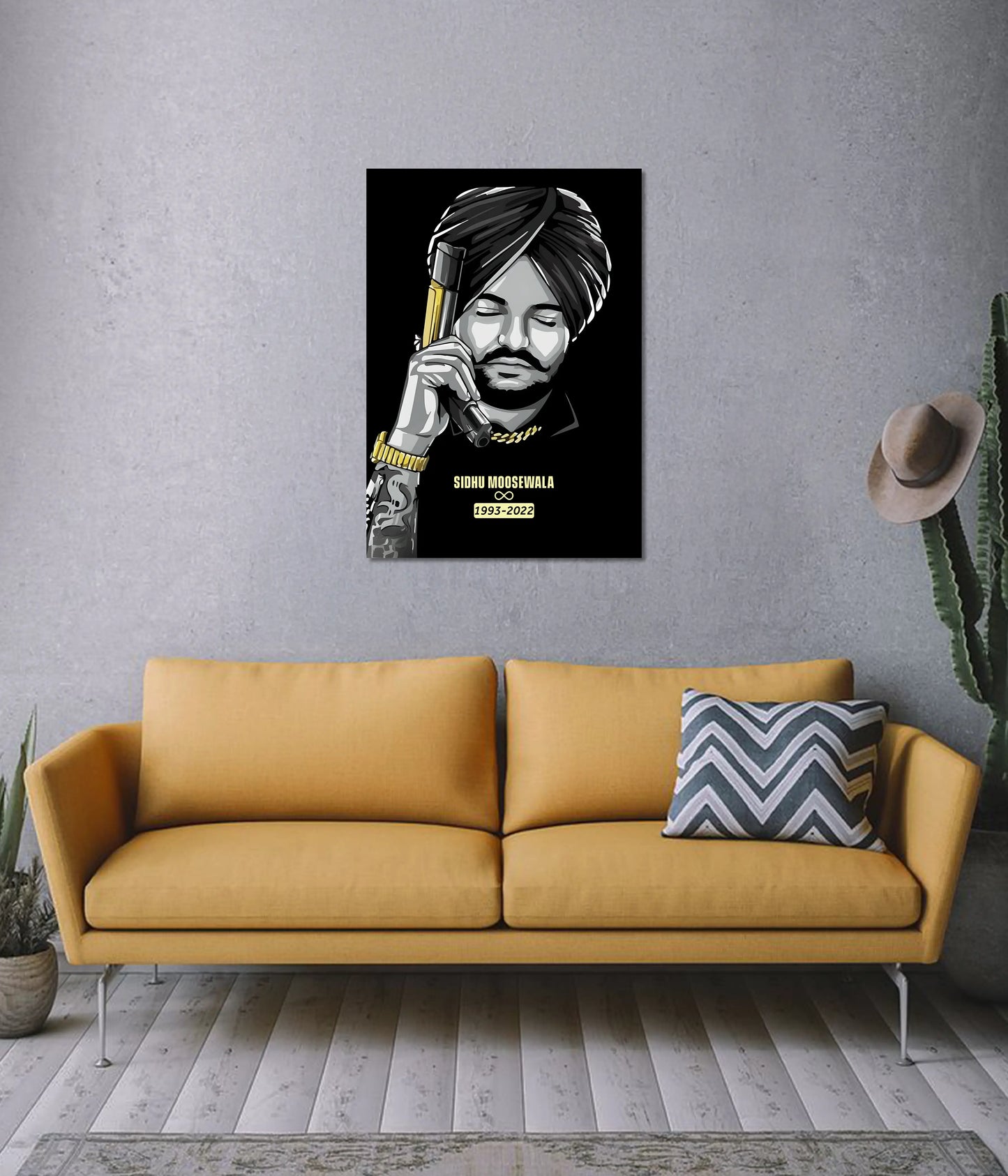 Sidhu Moosewala 1993–2022 – Legendary Punjabi Music Wall Poster on Wall - Everanta