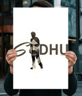 Sidhu Moosewala – Minimalist Punjabi Music Wall Poster