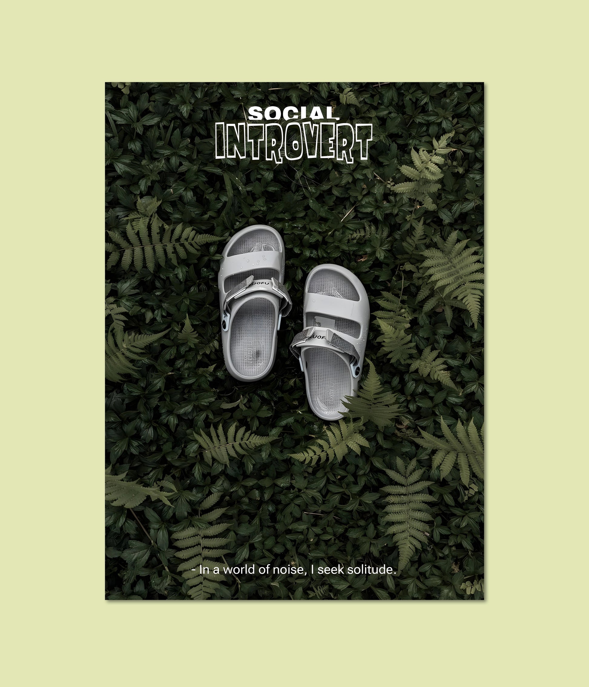 Social Introvert – Nature Wall Poster Main Image - Everanta