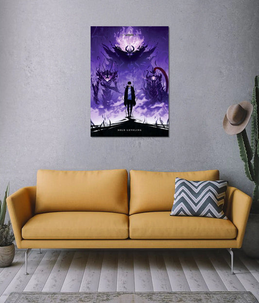 Solo Leveling – ARISE Shadow Monarch Wall Poster on Wall - Everanta