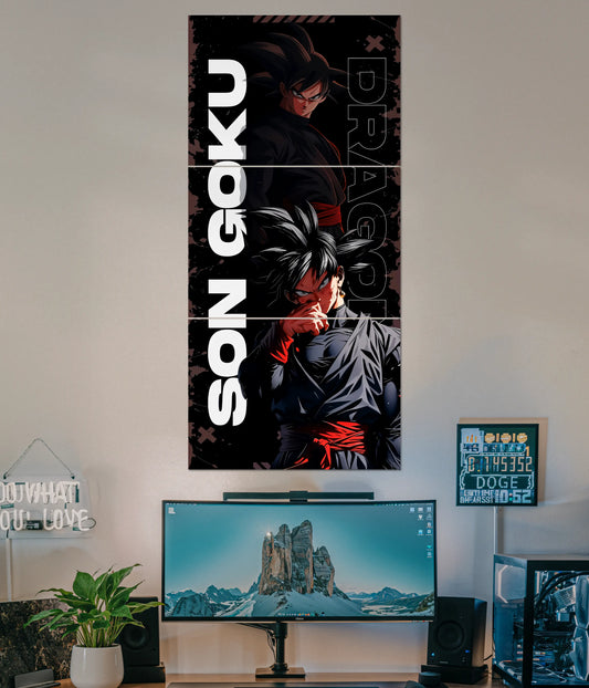 Son Goku Black Split Poster Main Image - Everanta