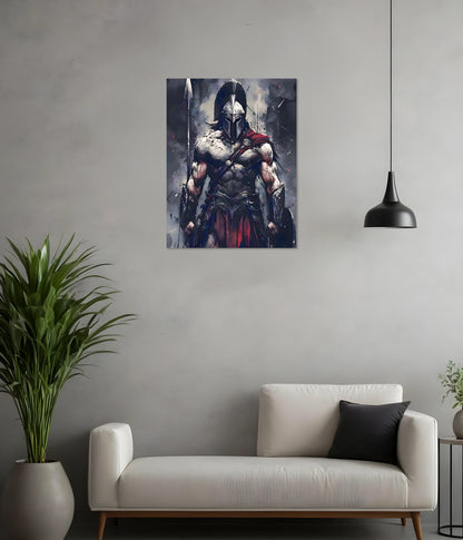 Spartan Metal Poster in Living Room - Everanta