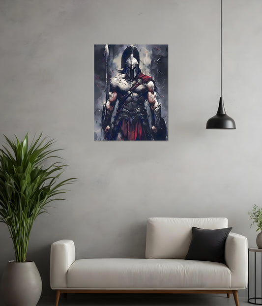 Spartan Metal Poster in Living Room - Everanta