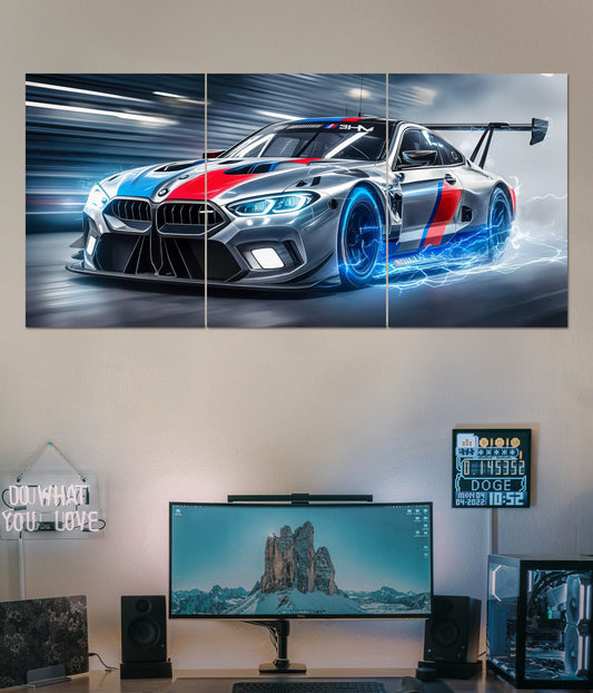 Speed & Power - BMW M Series Split Poster - Everanta