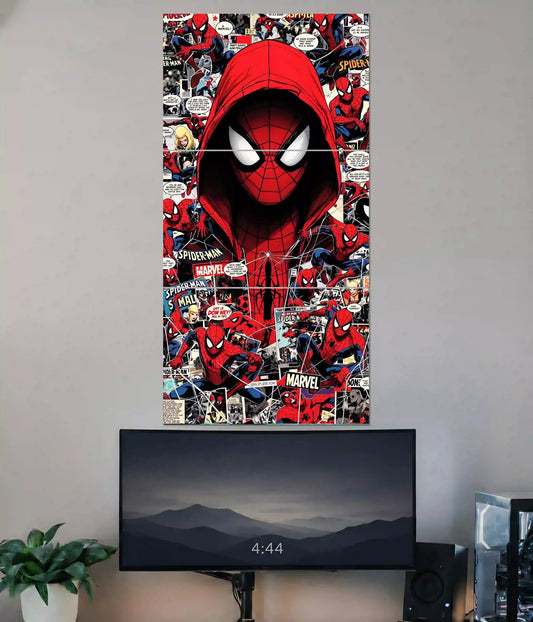 Spider-Man Comic Collage 3 Piece Split Poster Main Image - Everanta