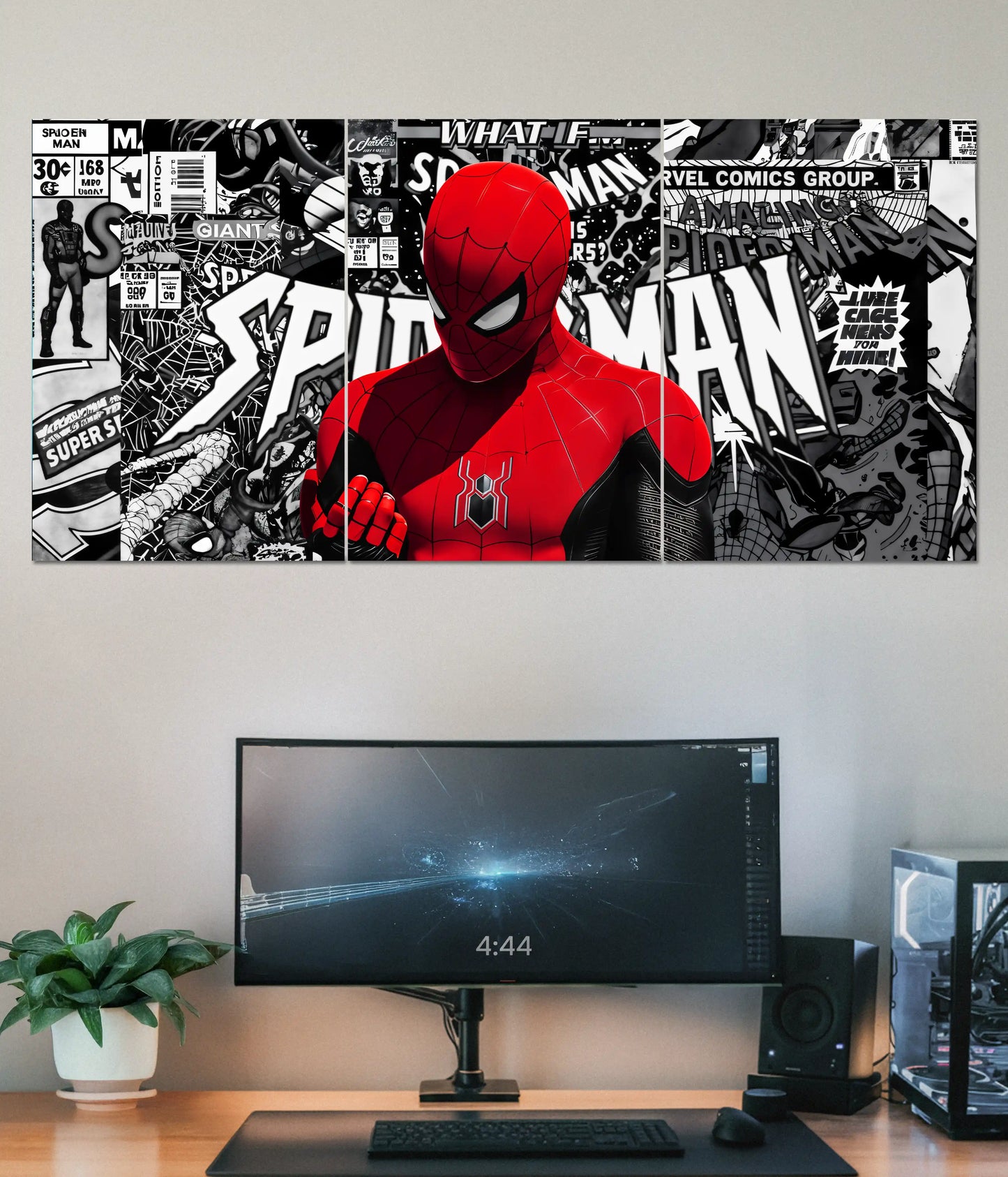 Spider-Man Comic Noir Split Poster Main Image - Everanta