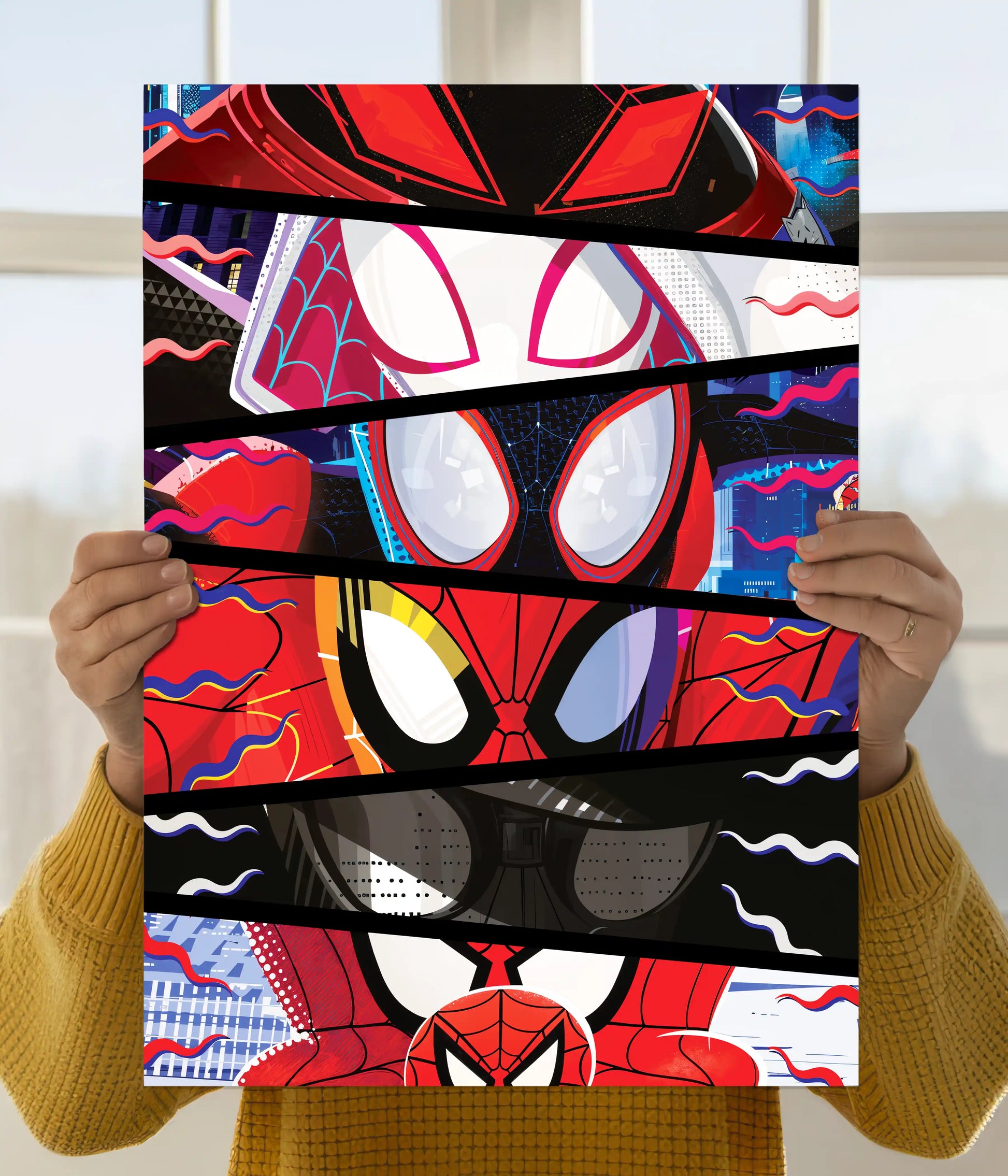 Spider-Man Multiverse Masks Wall Poster | Everanta