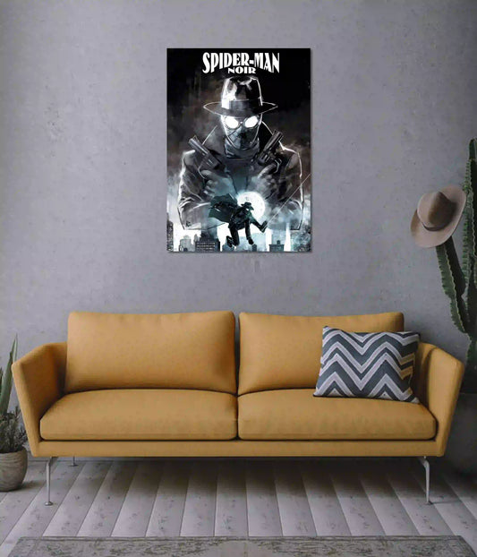 Spider-Man Noir Poster | Dark Superhero on Wall - Everanta