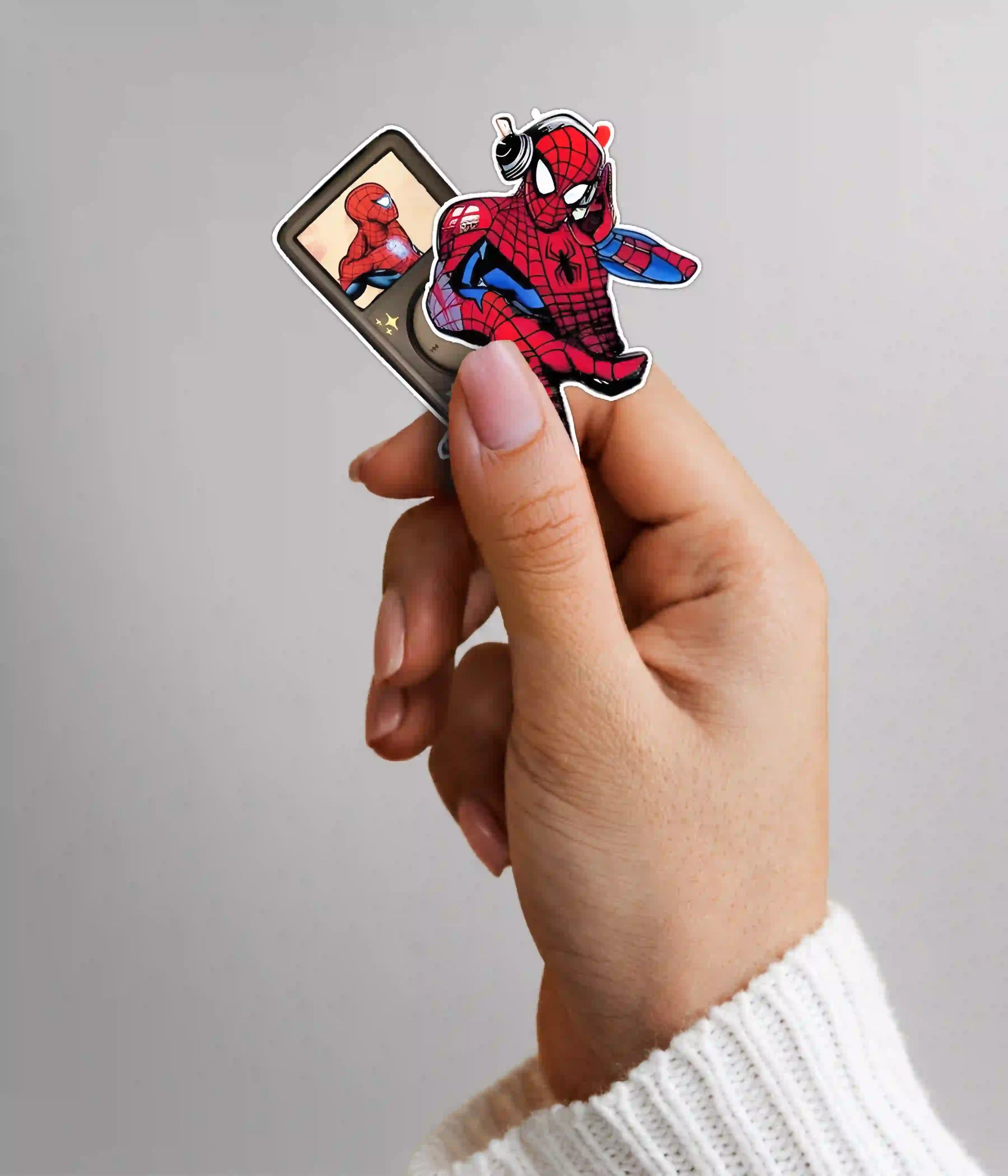 Spider-Man Sticker Pack in hand - Everanta