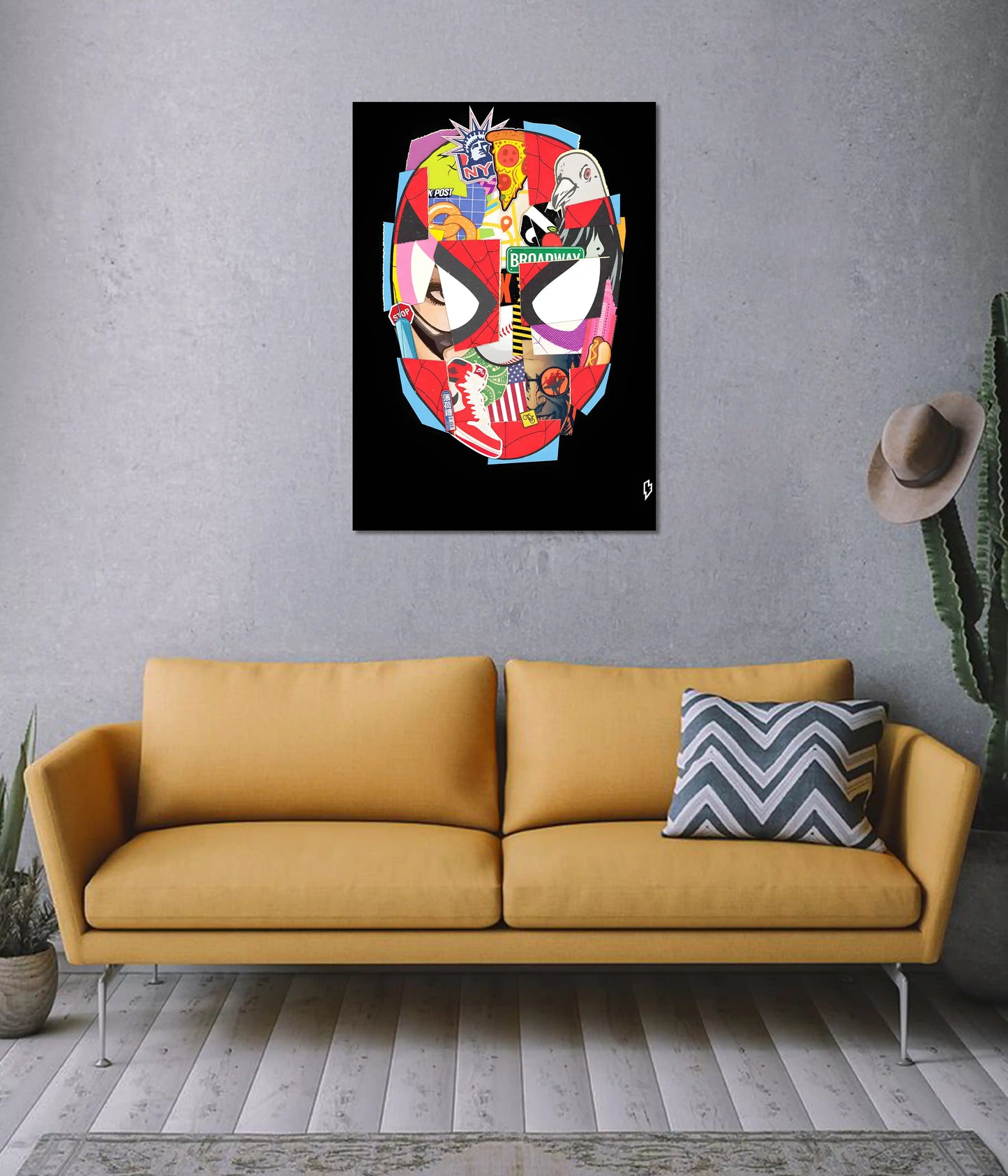 Spider-Man Urban Collage Wall Poster on Wall - Everanta