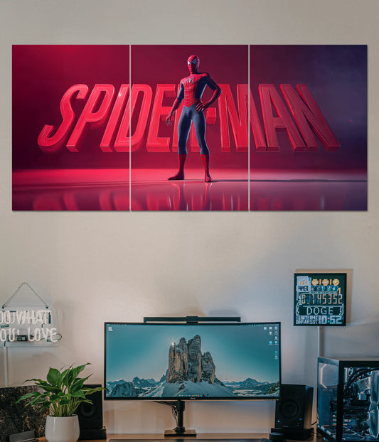 Spiderman 3D Split Wall Poster Main Image - Everanta