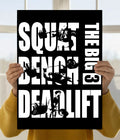 Squat Bench Deadlift Poster