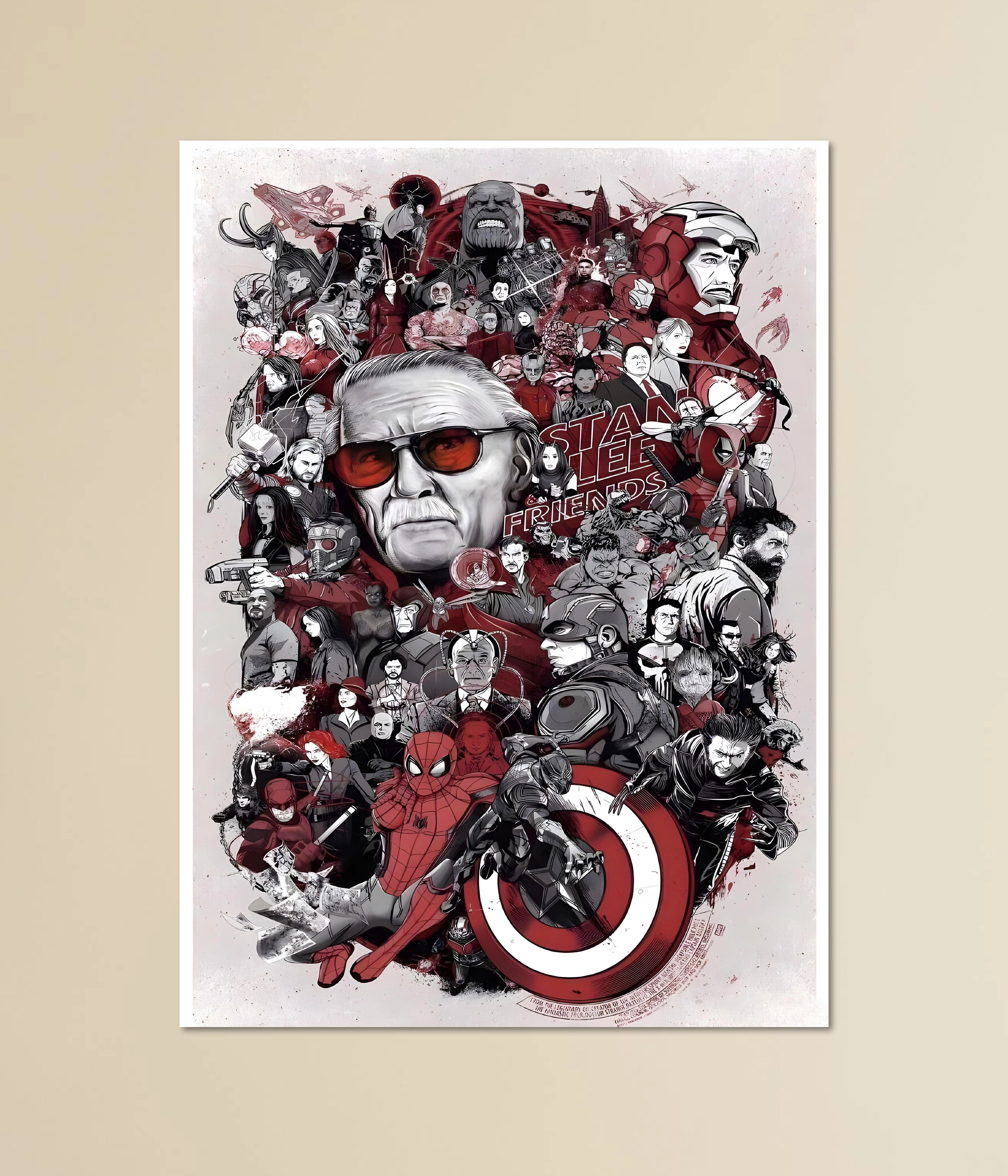 Stan Lee & Friends – Marvel Universe Tribute Poster Main Image - Everanta