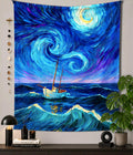 Starry Ocean Voyage Aesthetic Wall Tapestry