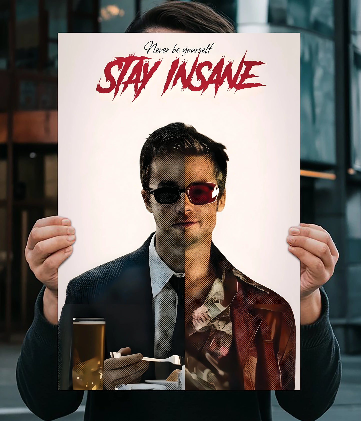 Stay Insane – Fight Club Inspired Wall Poster Main Image - Everanta