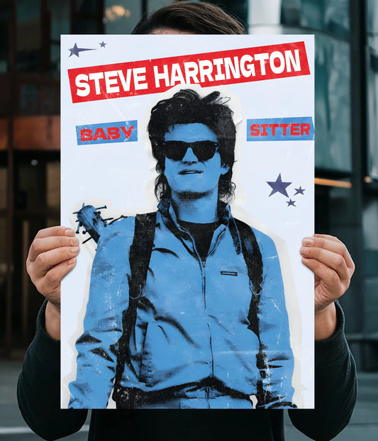 Steve Harrington “Babysitter” Stranger Things Poster Main Image - Everanta