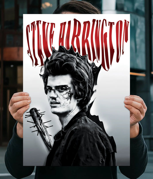 Steve Harrington – Bat Addiction Stranger Things Poster Main Image - Everanta