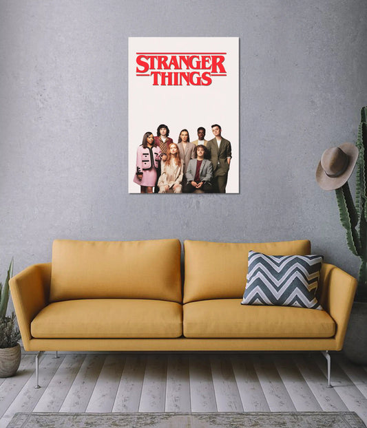 Stranger Things Cast Aesthetic Wall Poster on Wall - Everanta