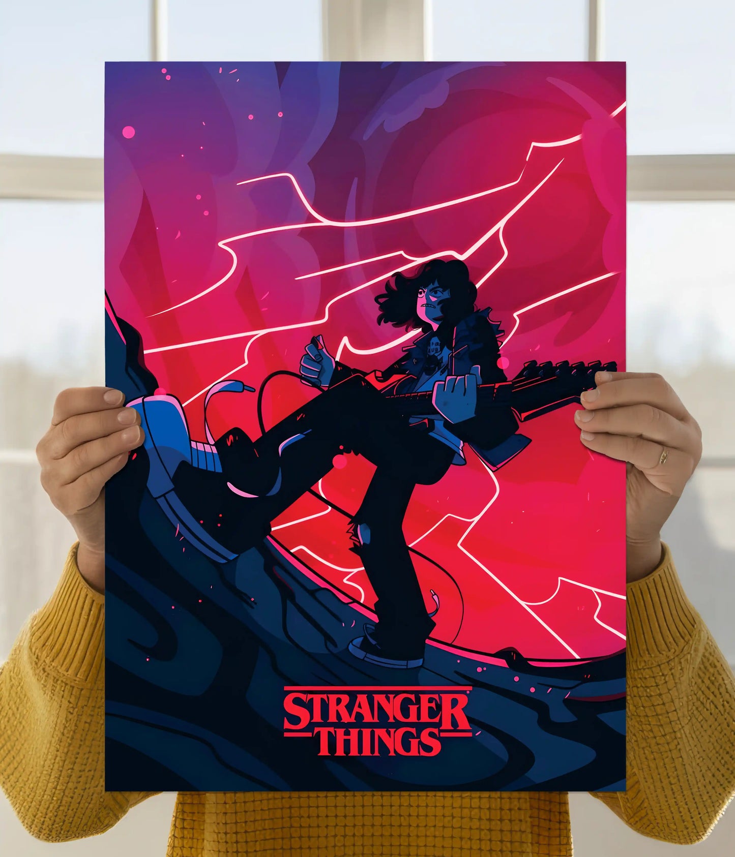 Stranger Things Guitar Battle Poster Main Image - Everanta