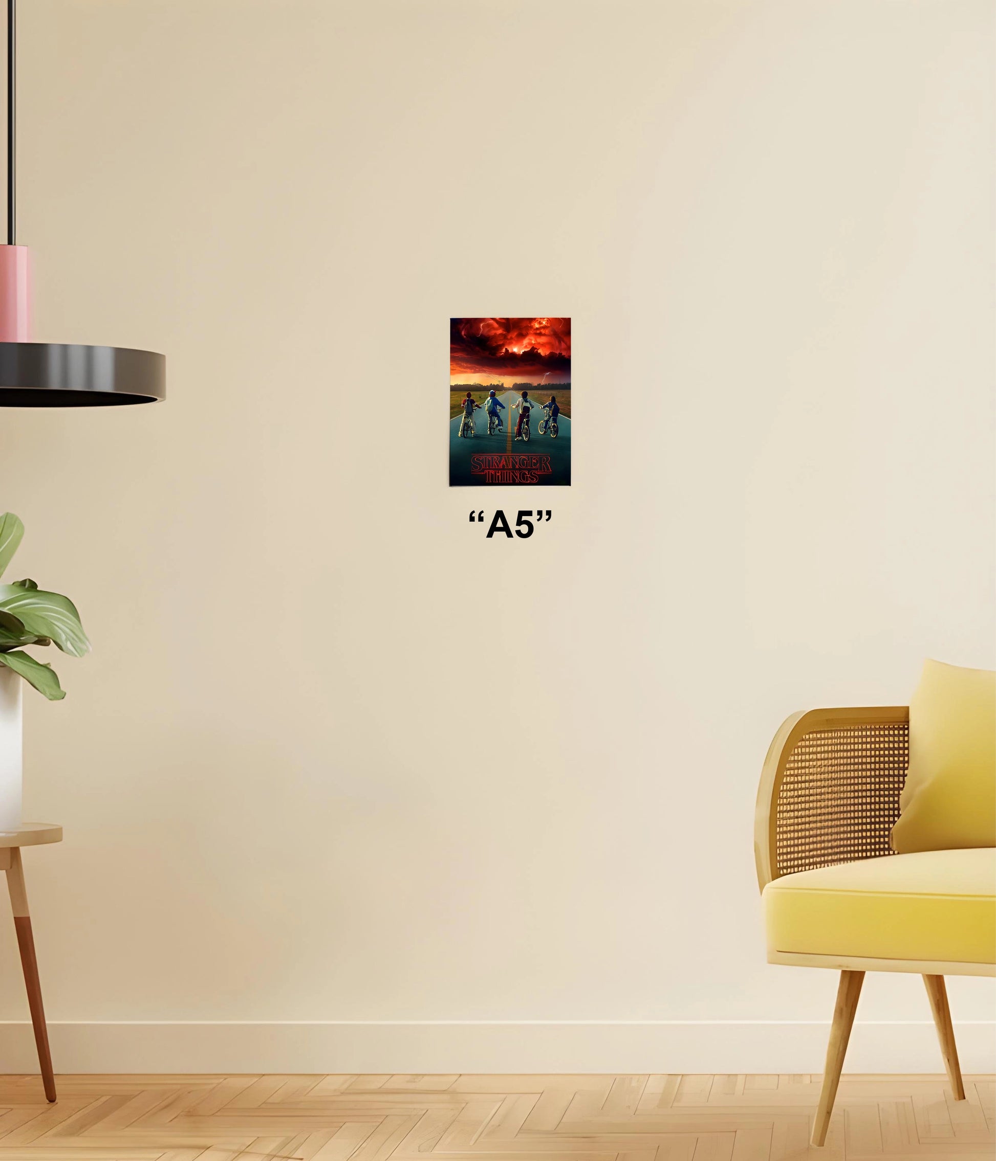 Stranger Things Retro Vibes Wall Poster A5 Size - Everanta