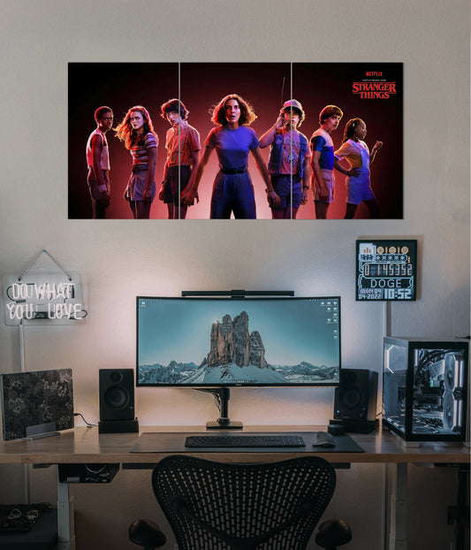 Stranger Things Split Wall Poster Main Image - Everanta