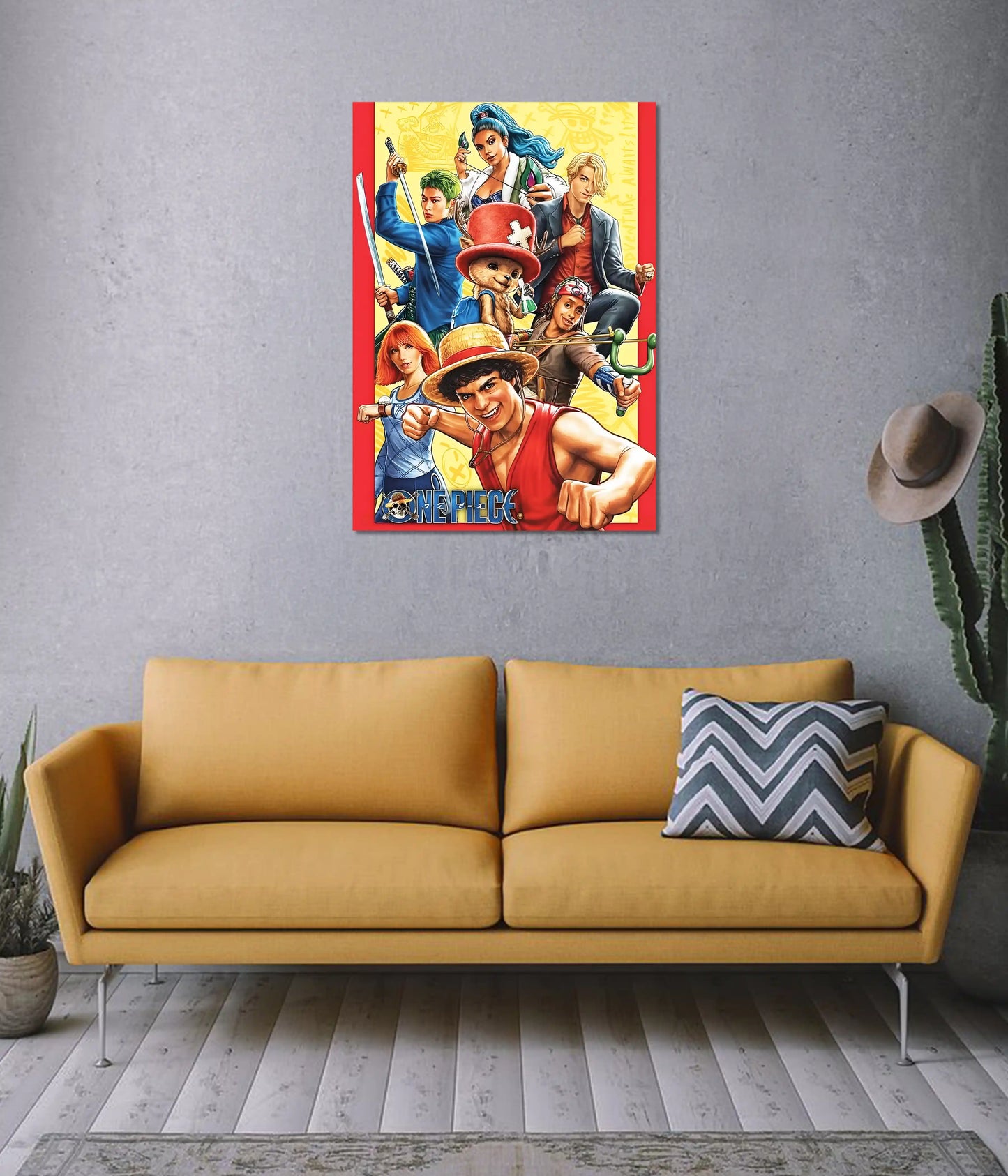 Straw Hat Pirates Crew Wall Poster on Wall - Everanta