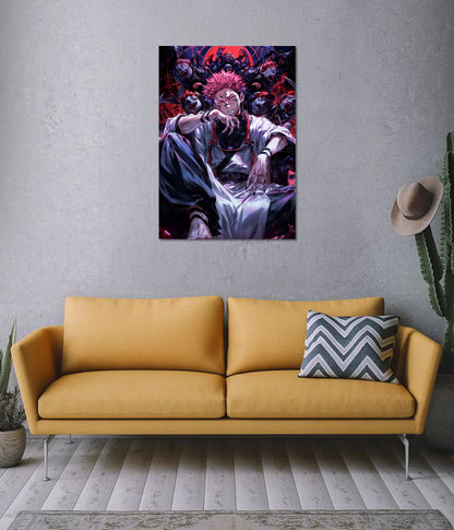 Sukuna – King of Curses Jujutsu Kaisen Poster on Wall - Everanta