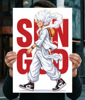 Sun God Luffy - One Piece Gear 5 Poster